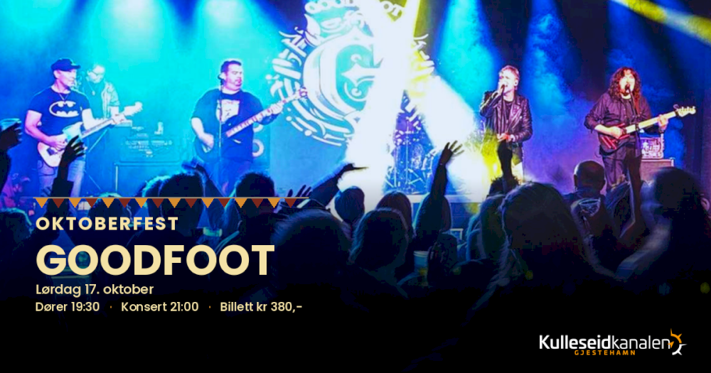 Plakat for Oktoberfest med GOODFOOT