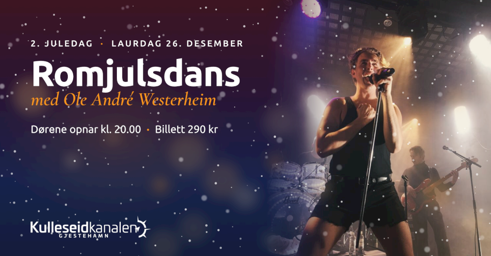 Plakat for Romjulsdans med Ole André